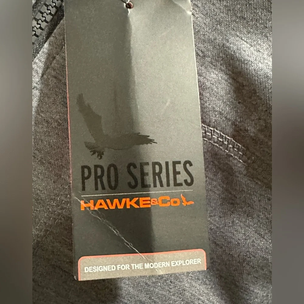HAWKE & CO Pro series athletic jacket size Medium in graphite Heather NEW